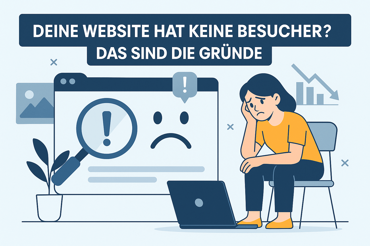 Deine Website hat keine Besucher? Das sind die 7 häufigsten Gründe