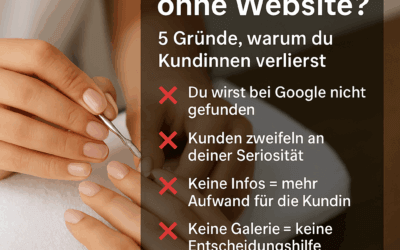 Nagelstudio ohne Website? 5 Gründe, warum du Kundinnen verlierst