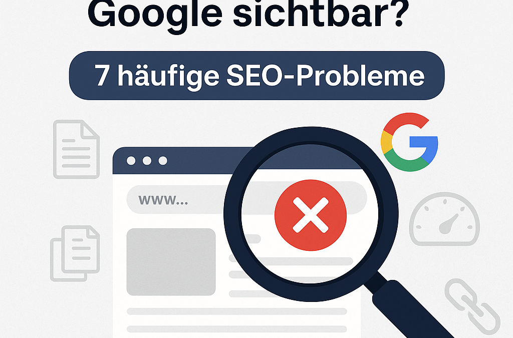 Die häufigsten Gründe, warum Websites nicht bei Google gefunden werden