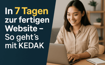 In 7 Tagen zur fertigen Website – So geht’s mit KEDAK