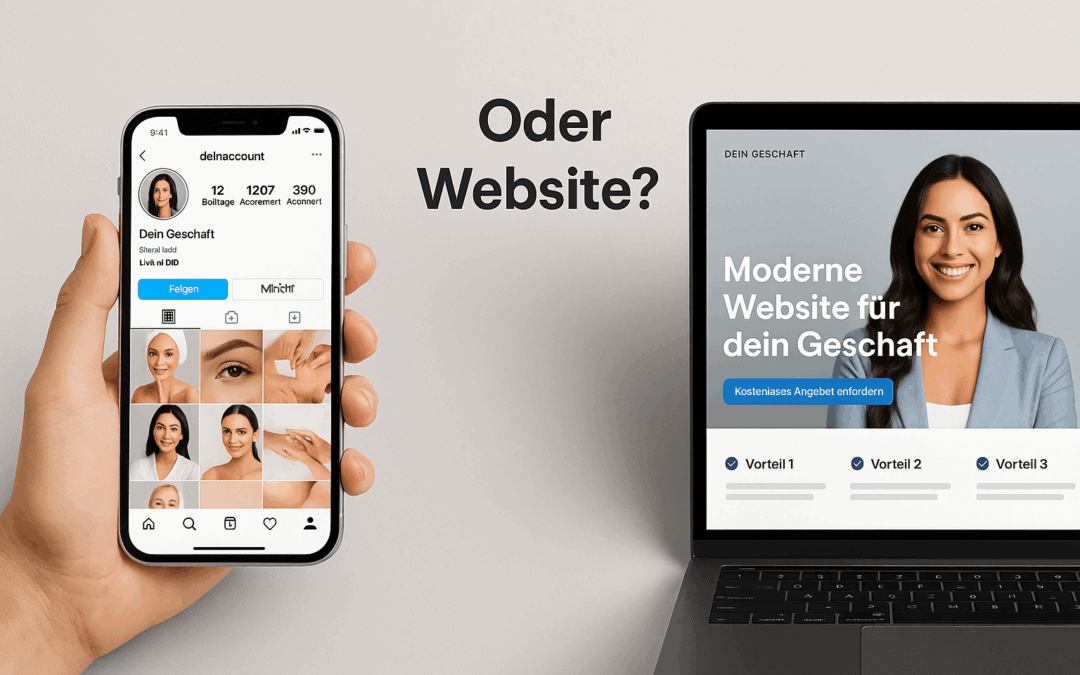 Website oder nur Instagram? Was du wirklich brauchst